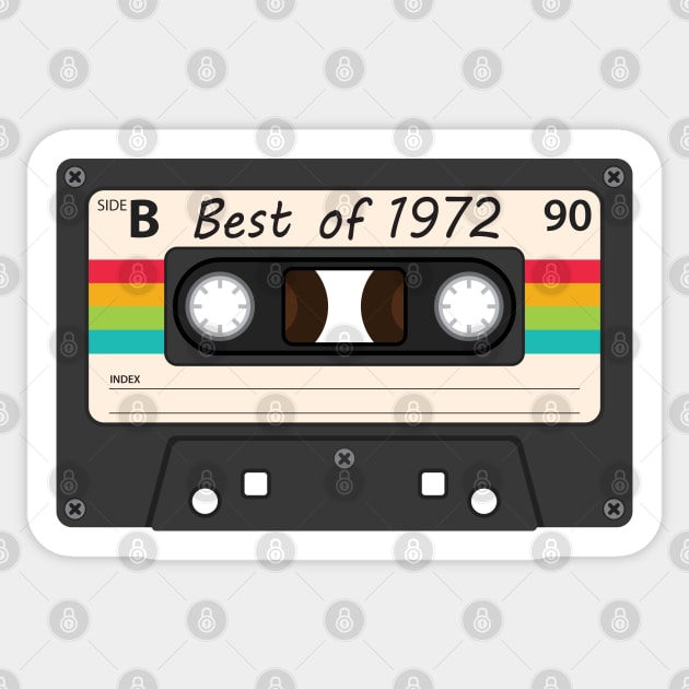 Retro Best of 1972 Sticker by Scott Richards